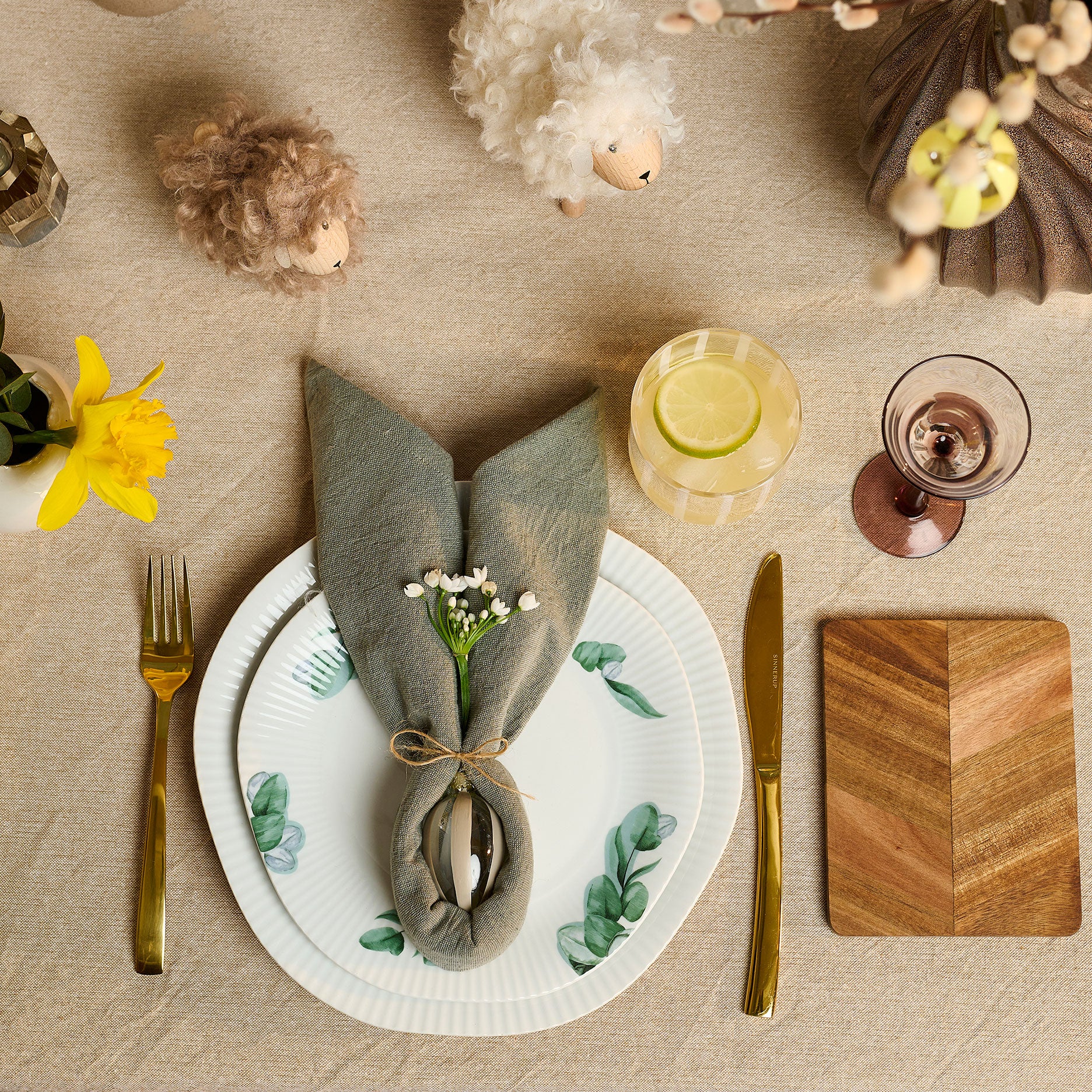 Stripe påskeæg 2 stk.